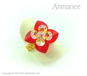 Handcrafted Swarovski Crystal Ring - Pikul 010452