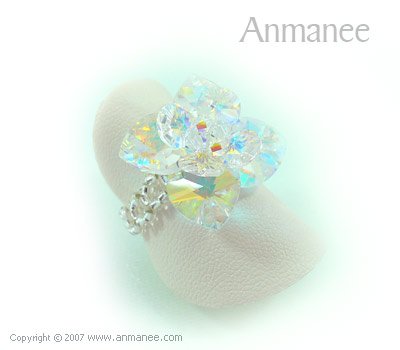 Handcrafted Swarovski Crystal Ring - Pikul 010454