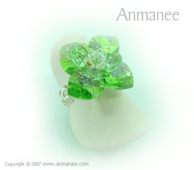 Handcrafted Swarovski Crystal Ring - Pikul 010455