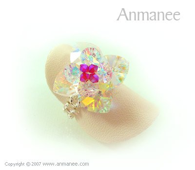 Handcrafted Swarovski Crystal Ring - Pikul 010461