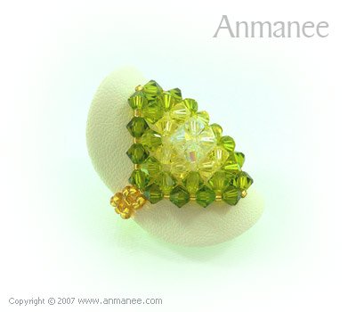 Handcrafted Swarovski Crystal Ring - Diamond 010434