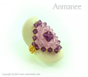 Handcrafted Swarovski Crystal Ring - Diamond 010438