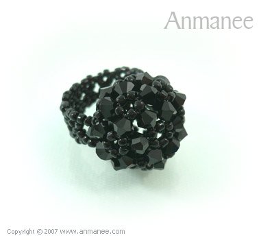 Handcrafted Swarovski Crystal Ring - High Grace 010448