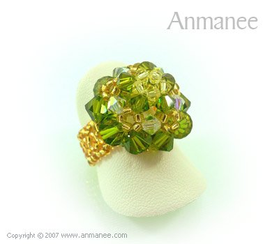 Handcrafted Swarovski Crystal Ring - High Grace 010449