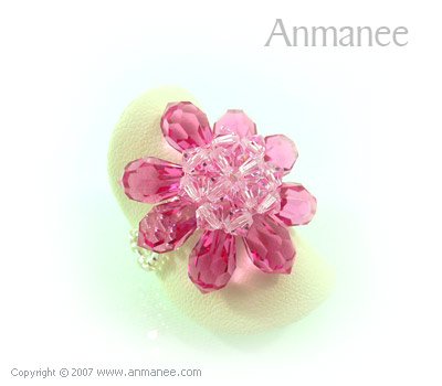 Handcrafted Swarovski Crystal Ring - Bloom 01042