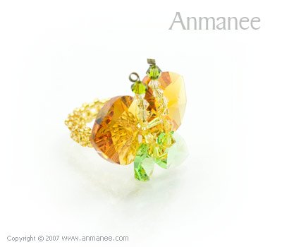 Swarovski Crystal Ring Butterfly 010423