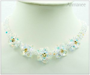 Handcrafted Swarovski Crystal Necklace - Pikul 010111
