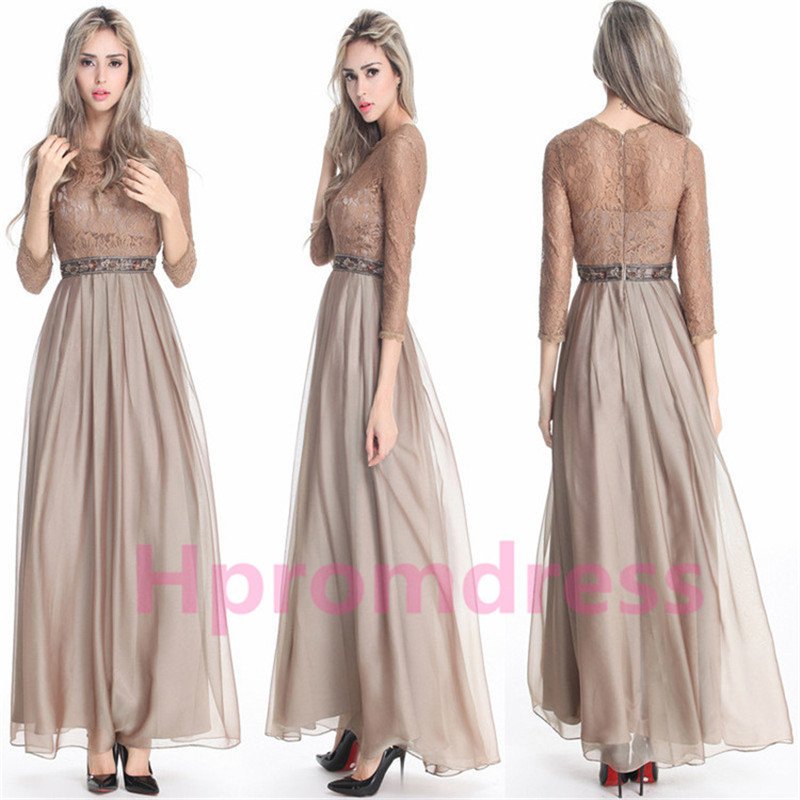 2015 New elegant lace party dress long proms cocktail dresses