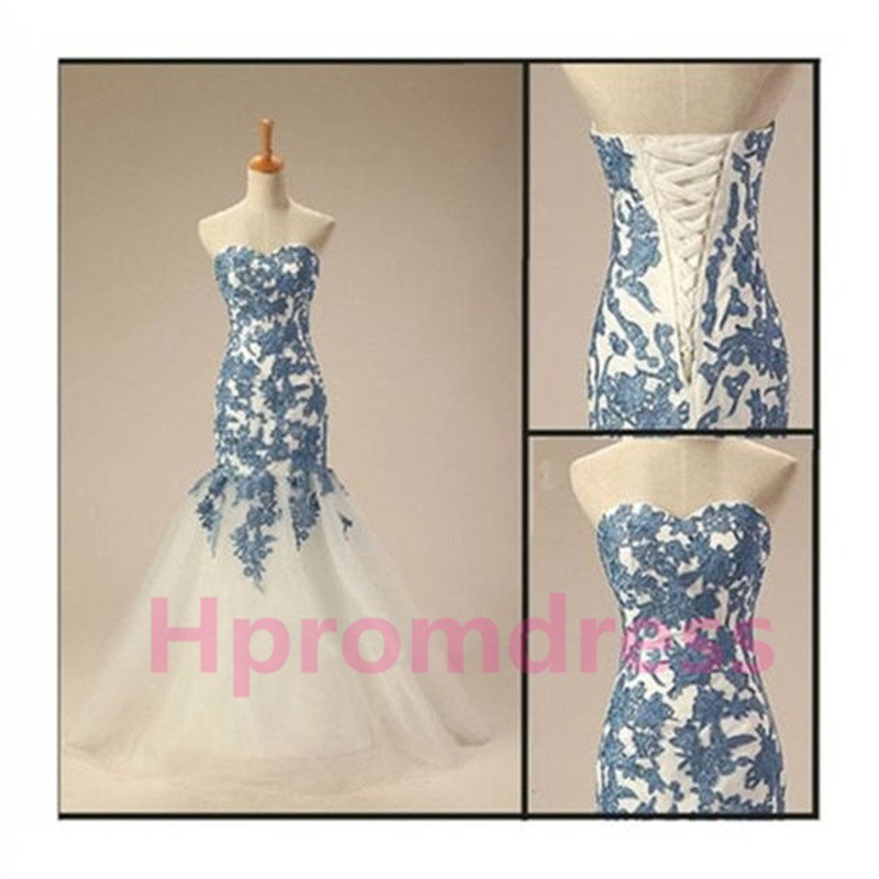 2015 New sexy strapless formal evening dress lace prom party dress