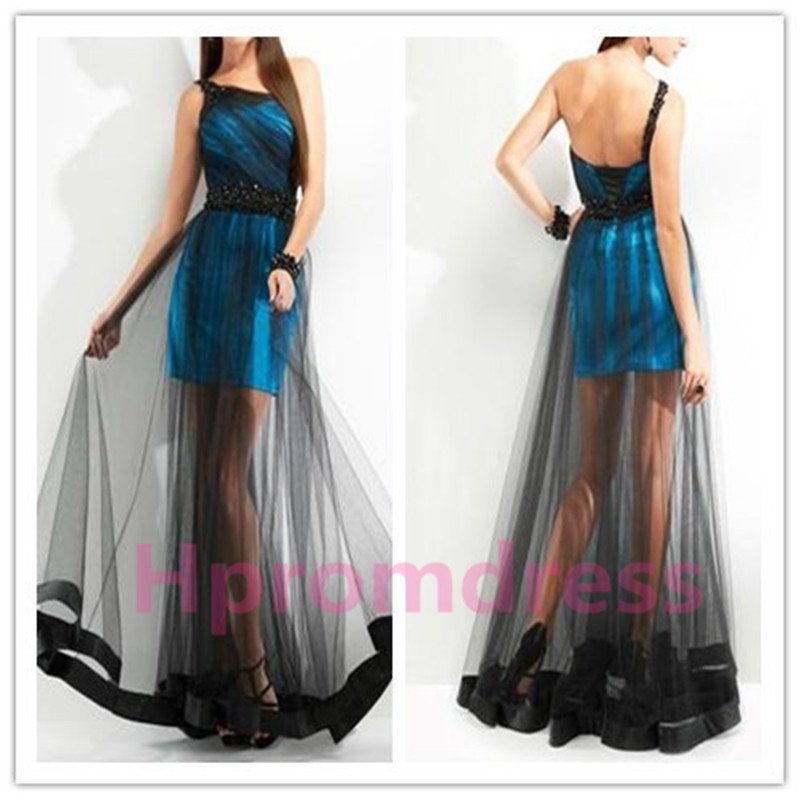 2015 New Sexy transparent black gauze dress performance dress