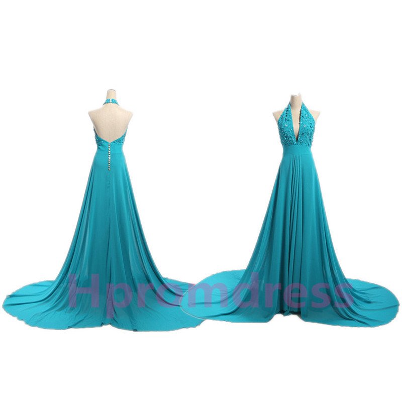 New sexy evening dress custom size color court train evening party dress