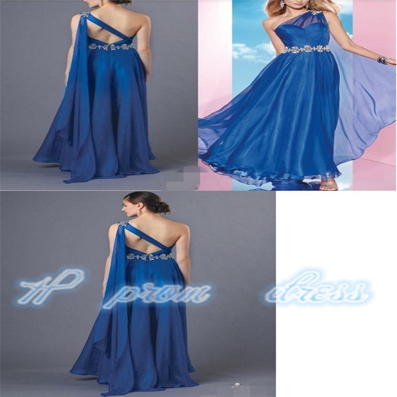 Blue Color 2015 New Girls Flower Sexy Backless Off Shoulder Gowns Dress Gown Prom