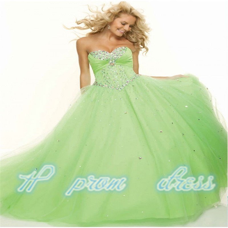 New Green Formal Prom Party Ball Gown Bridesmaid Quinceanera Dress Size 2---28++