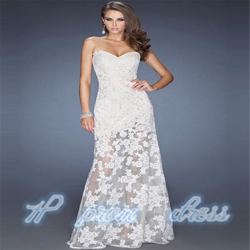 2015 New Long lace Bridesmaid Evening Formal Party Ball Gown