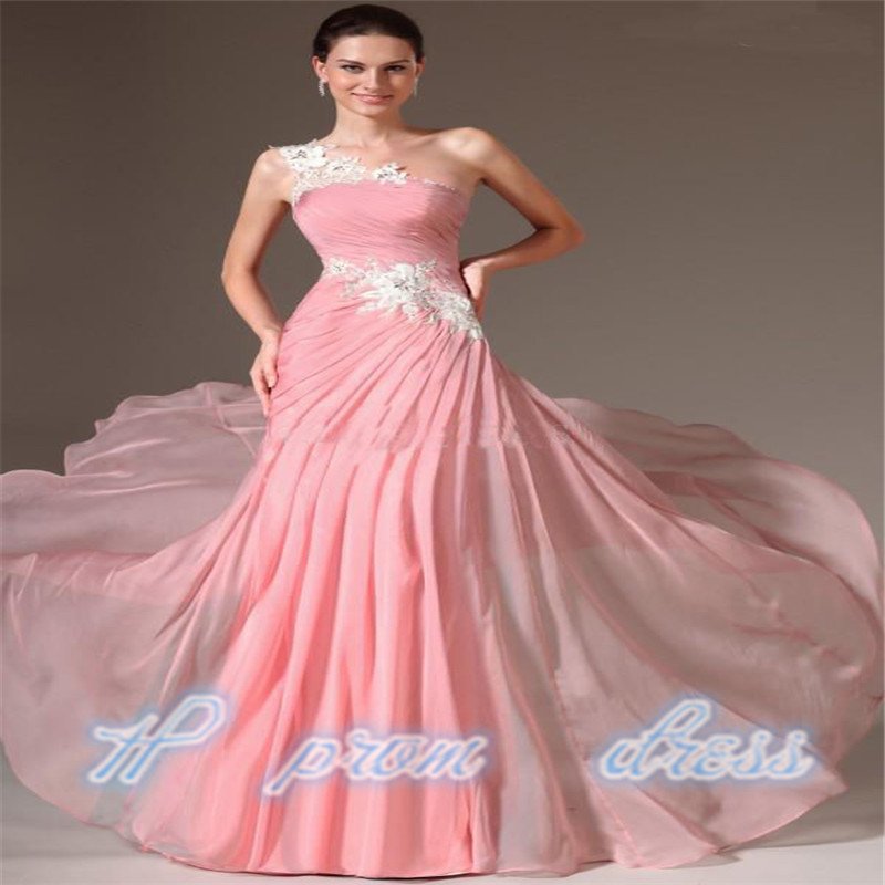Long Chiffon Applique Ball Formal Evening Party Bridesmaid Dresses