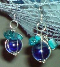 Blue Baubles Earrings