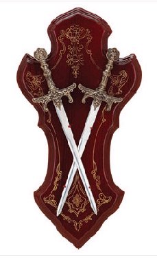 SWORD ON DISPLAY STAND