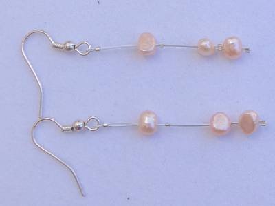 Soul of the Sea Seaside Pearl Earrings Made in USA Unique Original ~~~~~