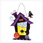 34729 stained glass Halloween wall plaque