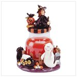 34582 WITCH TOPPED CANDLE JAR
