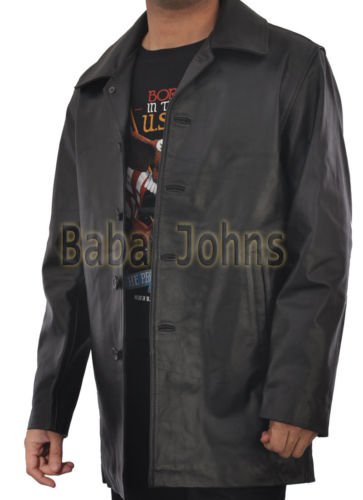 Supernatural Classic Dean Winchester Vintage Men's Leather Jacket / Long Coat