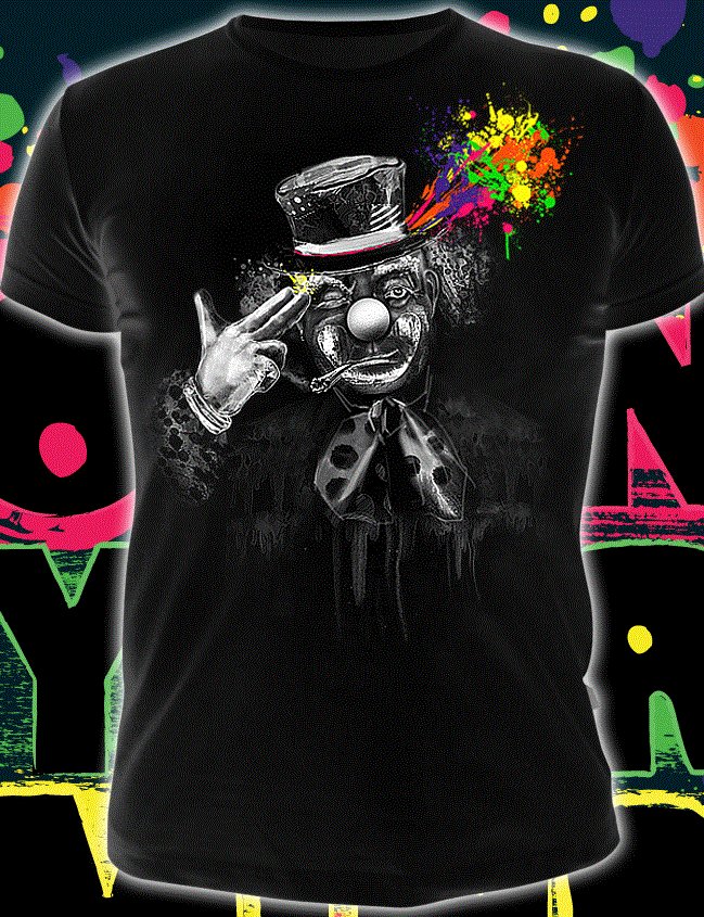 Free your mind, rave t-shirt for party glows under black light