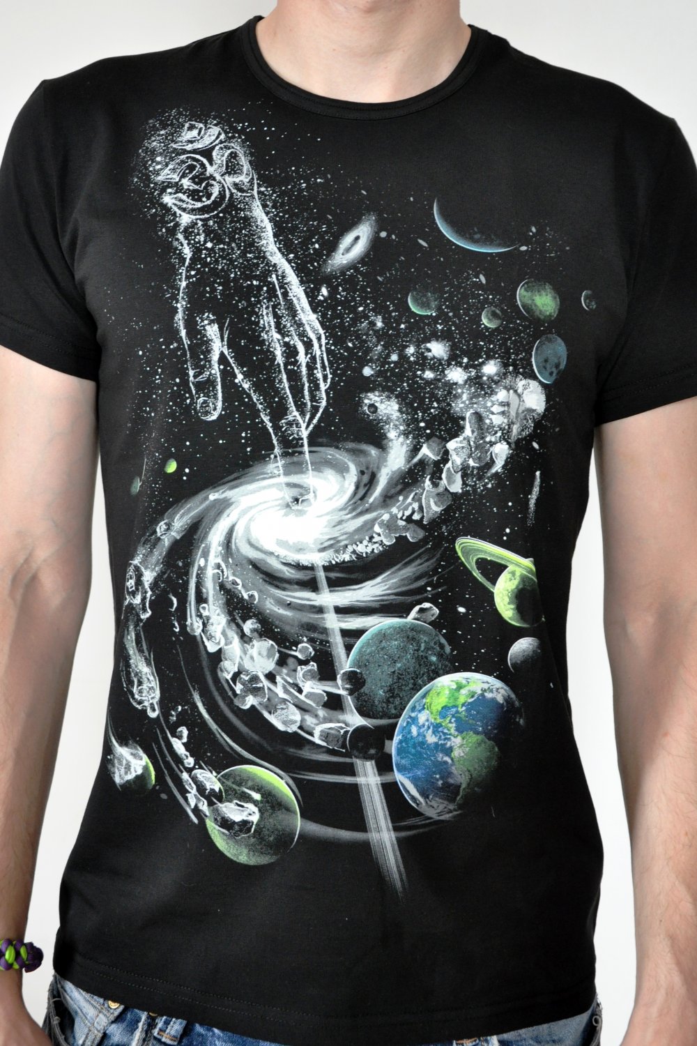Creation of the universe Glows under ultraviolet light black light space god ohm universe