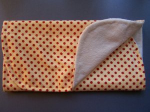 Red Spotty Burp Cloth