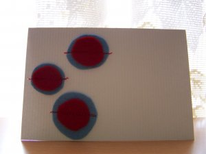 Red and Blue Felt Circles Card