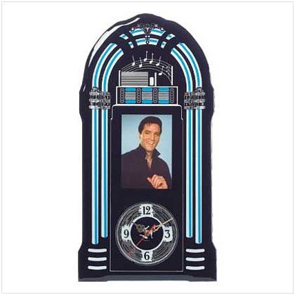 3671400: Unique Elvis Jukebox Wall Clock - Almost 2 Feet Tall