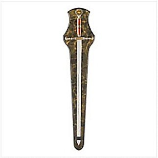 3824600: Medieval Knotwork & Dragon Handled Broadsword on Plaque