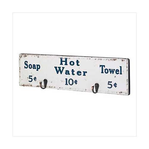 3552400: Rustic Bathhouse Towel Rack