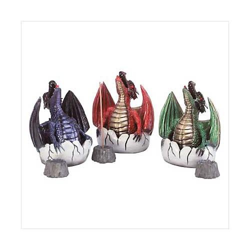 3307700: Dragon and Egg Incense Burners - 6 pc Set