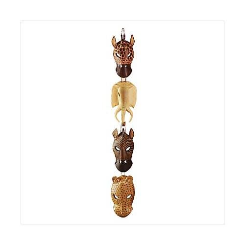 3475900: African Decor Safari Animal Mask Wall Plaque - Over 27" Tall