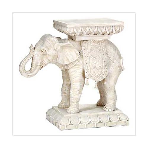 3200500: Good Fortune Elephant Plant Stand - Home or Garden Decor