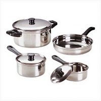 2851800 Stainless Steel Cookware Set - 7 pc. Set