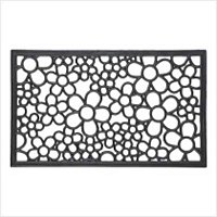 3864700: Flower Power Welcome Rubber Door Mat