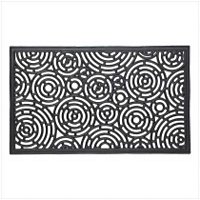 3864600: Artistic Circles Welcome Rubber Door Mat-oos