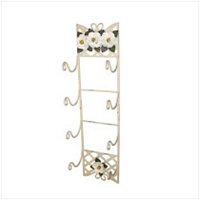 3476600: Southern Belle Metal Magnolia Towel Holder-Limited space? You need this