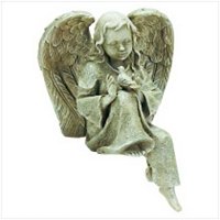 3087800: Child Angel with Bird Figurine - Religious Decor