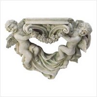 3896500: Angel Cherub Wall Shelf