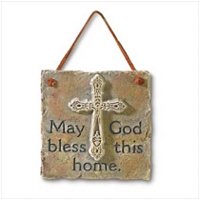 3856700: May God Bless This Home Plaque