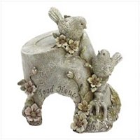 3953700: Flower Pot With Birds Toad House-For Your Frog Friends