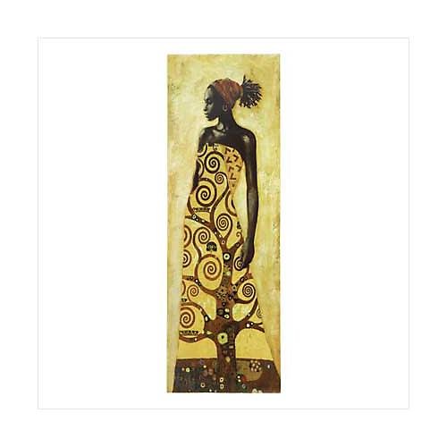 3967300: African Decor -- Village Maiden Wall Decor