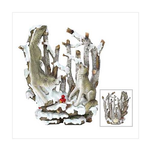 3914700: Wolf Candleholder