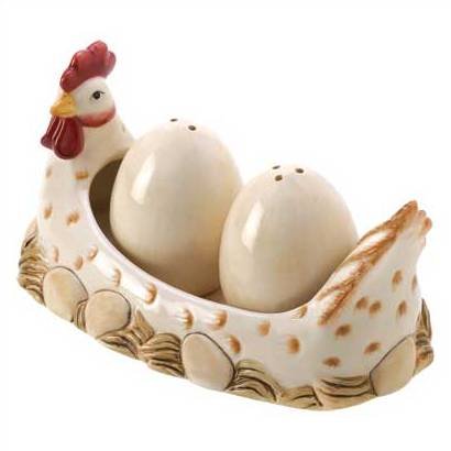 1303900: Country Hen Salt and Pepper Set