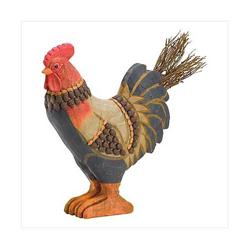 3829100: Country Rooster Statuary
