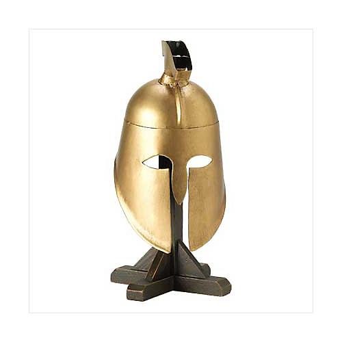 3936200: Greek Soliers Helmet with Wood Display Stand