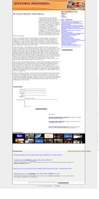 Kitchen Remodel Adsense Integrated Website