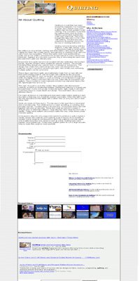 Quilting Adsense Integrated Website